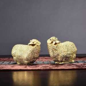 Cặp Cừu Đồng Để Bàn DDB005